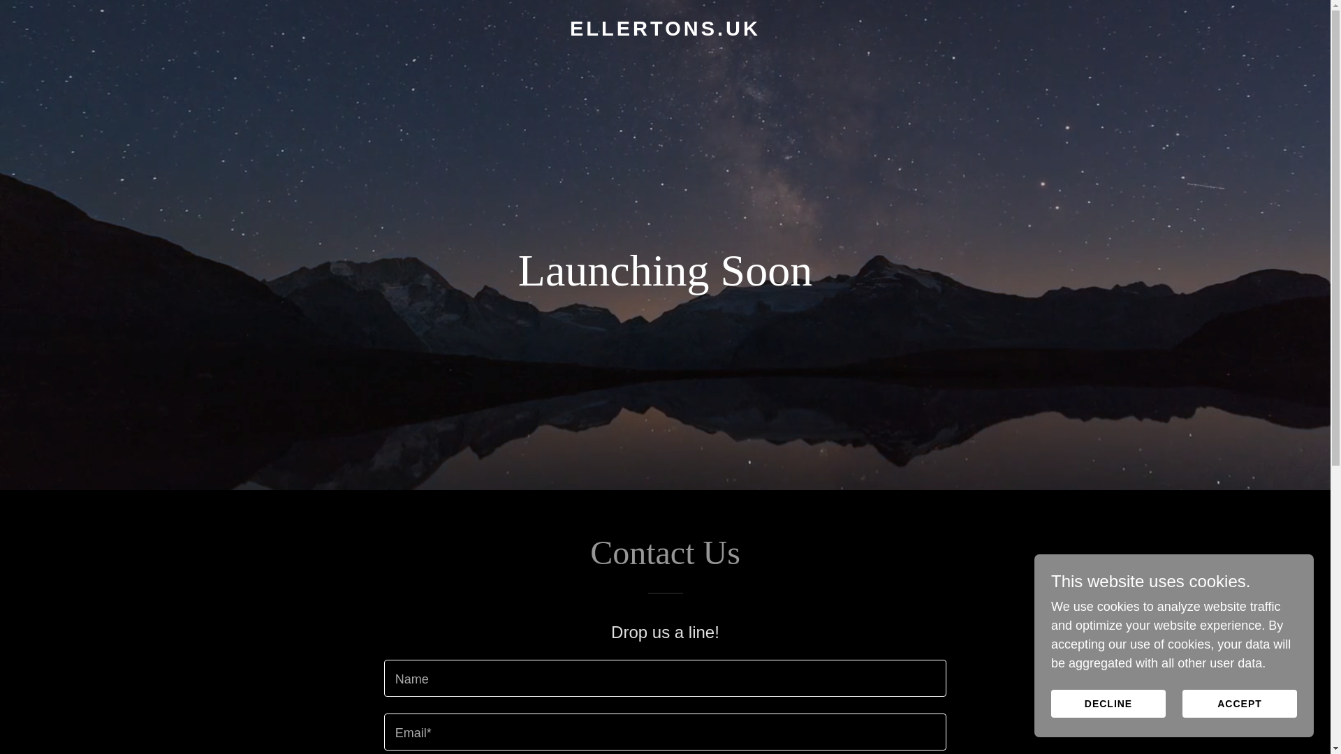 website screenshot of https://ellertons.uk/