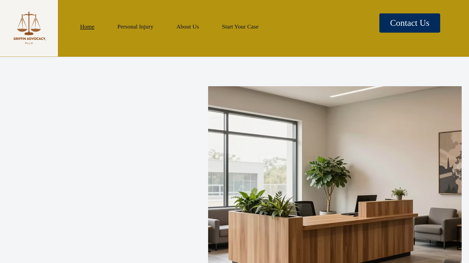 website screenshot of https://griffinadvocacy.com/