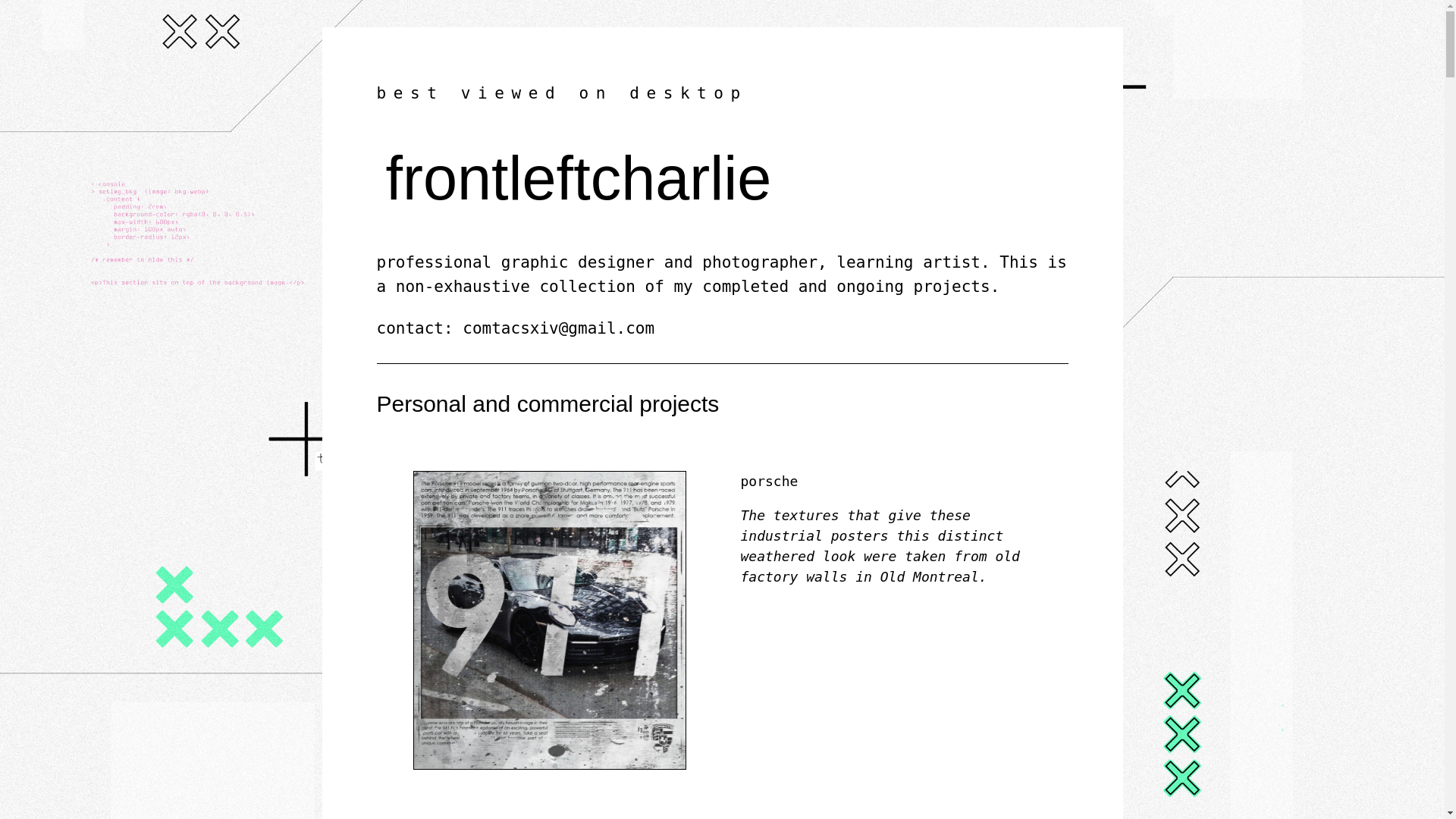 website screenshot of https://frontleftcharlie.net/
