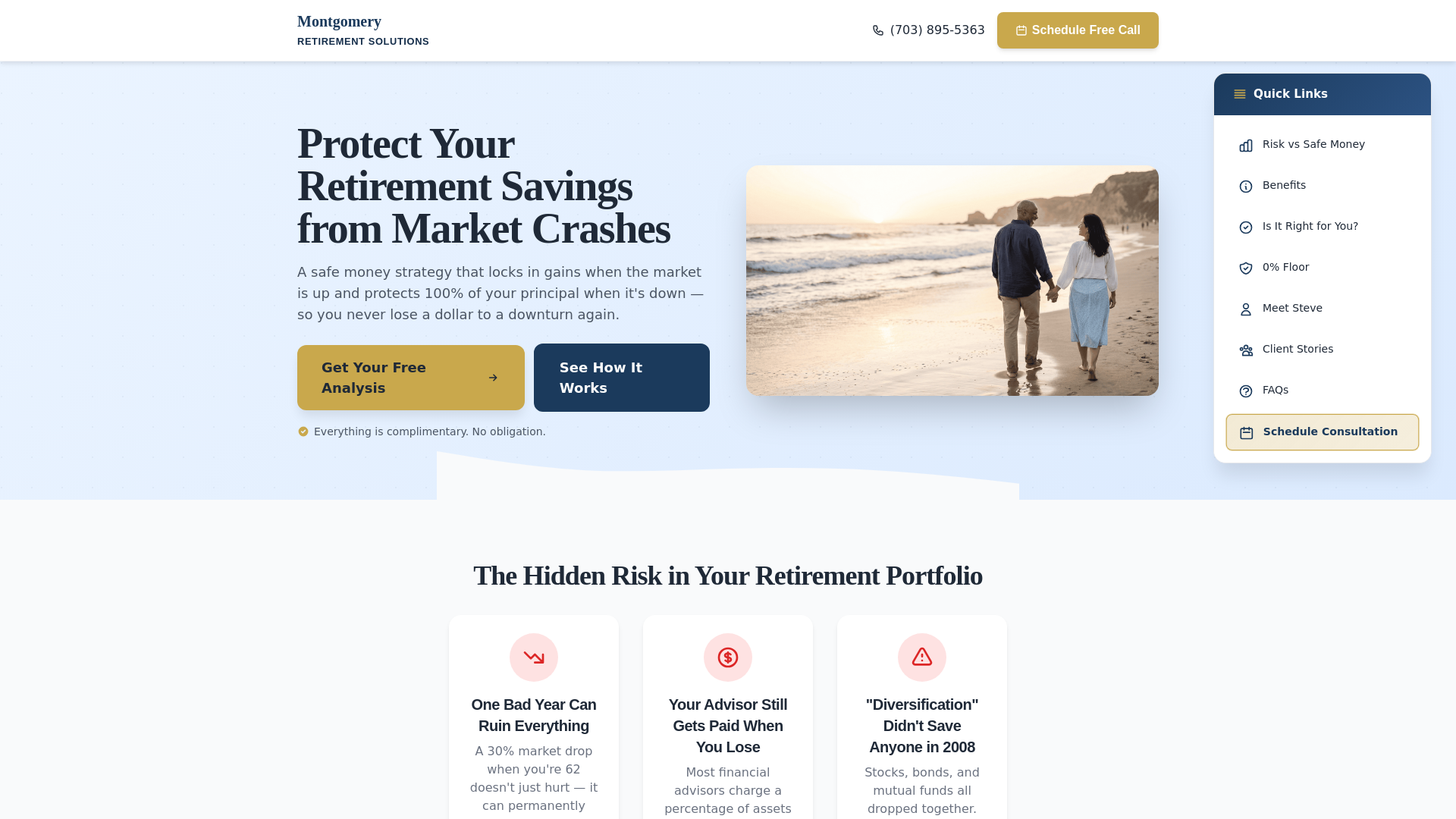 website screenshot of https://stevemontgomeryagency.com