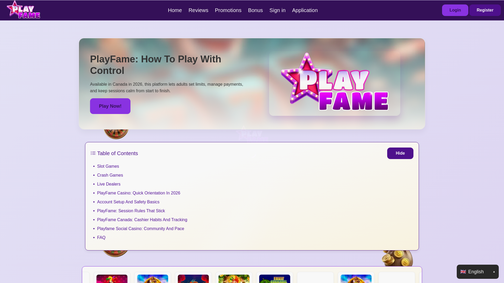 website screenshot of https://playfame-casino.pages.dev/