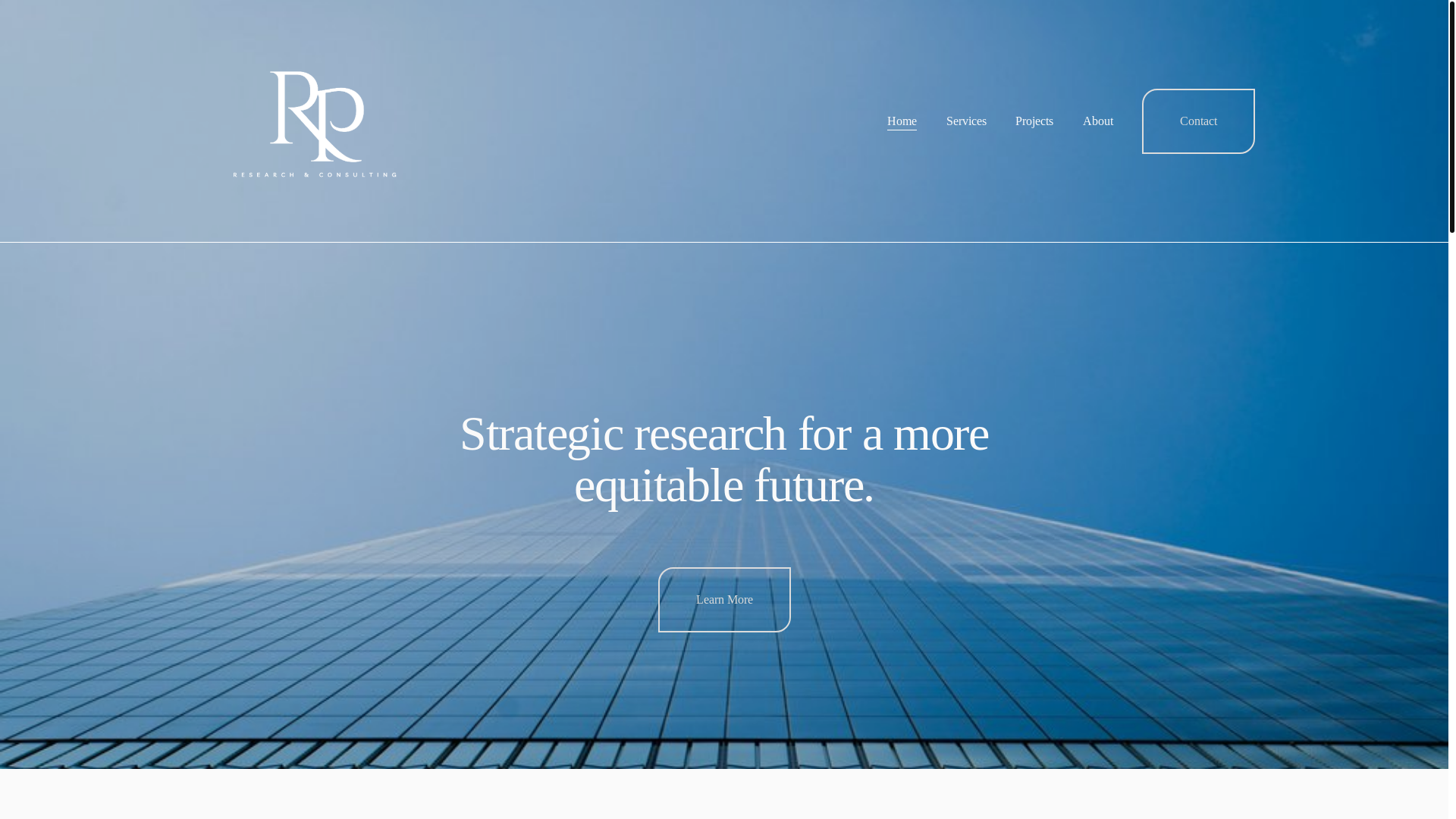 website screenshot of https://rpresearchconsulting.ca/