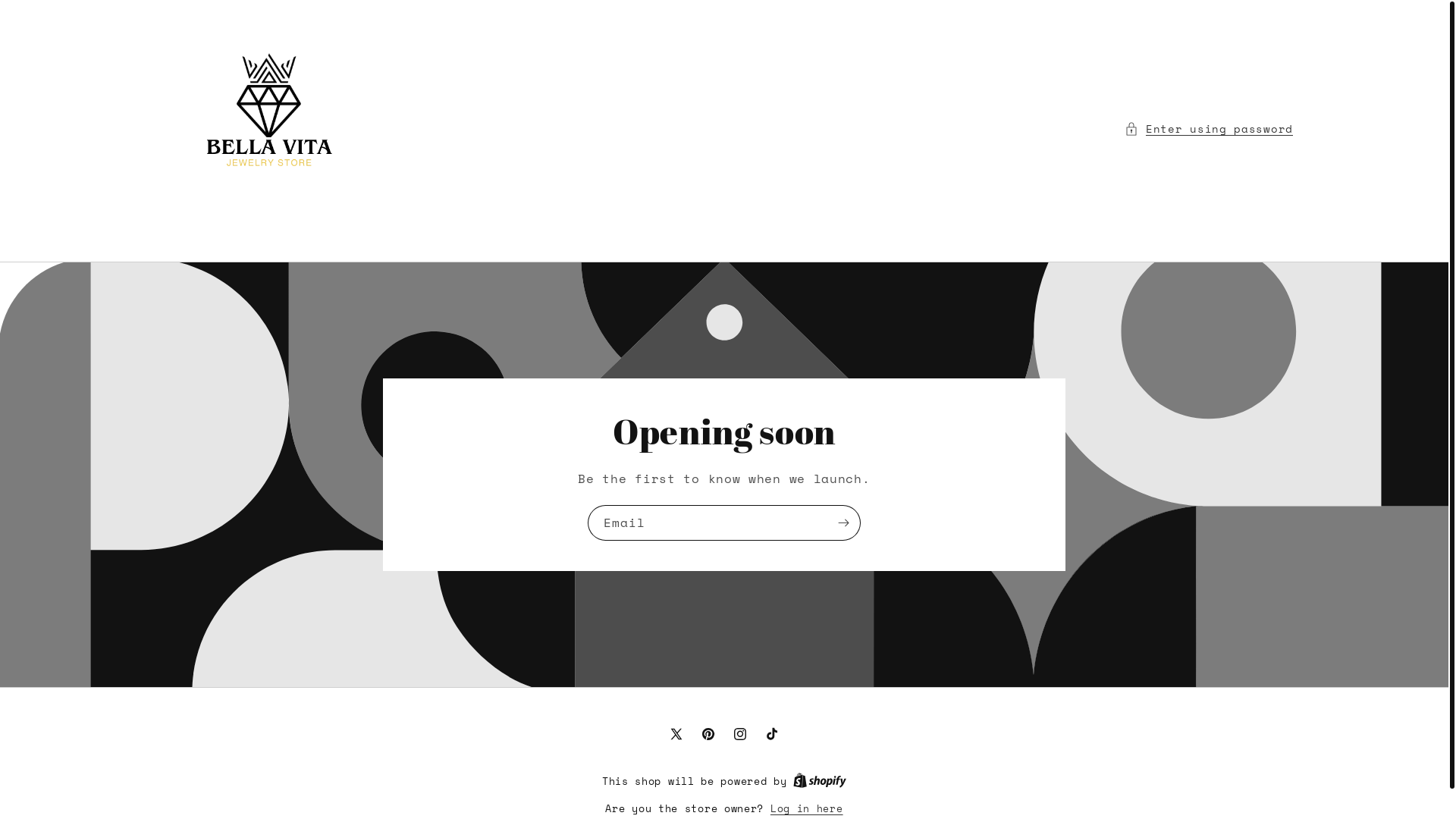 website screenshot of https://bellavitastore.us/