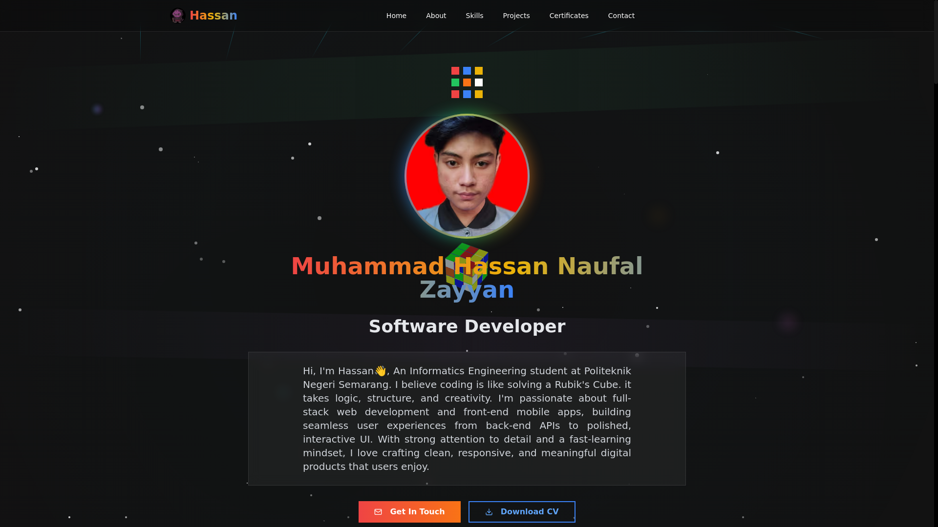 website screenshot of https://hassanzayyan.my.id/