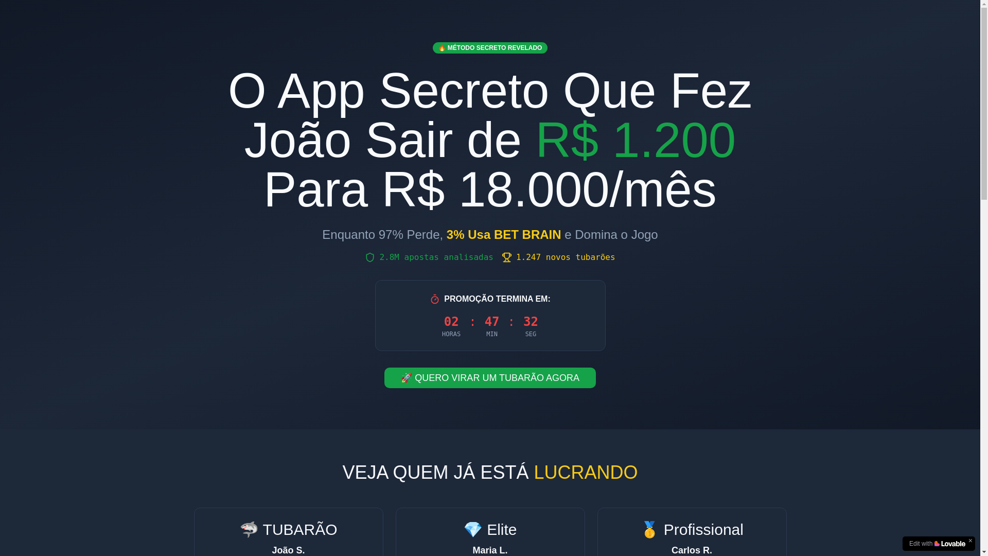 website screenshot of https://brainbet.app/