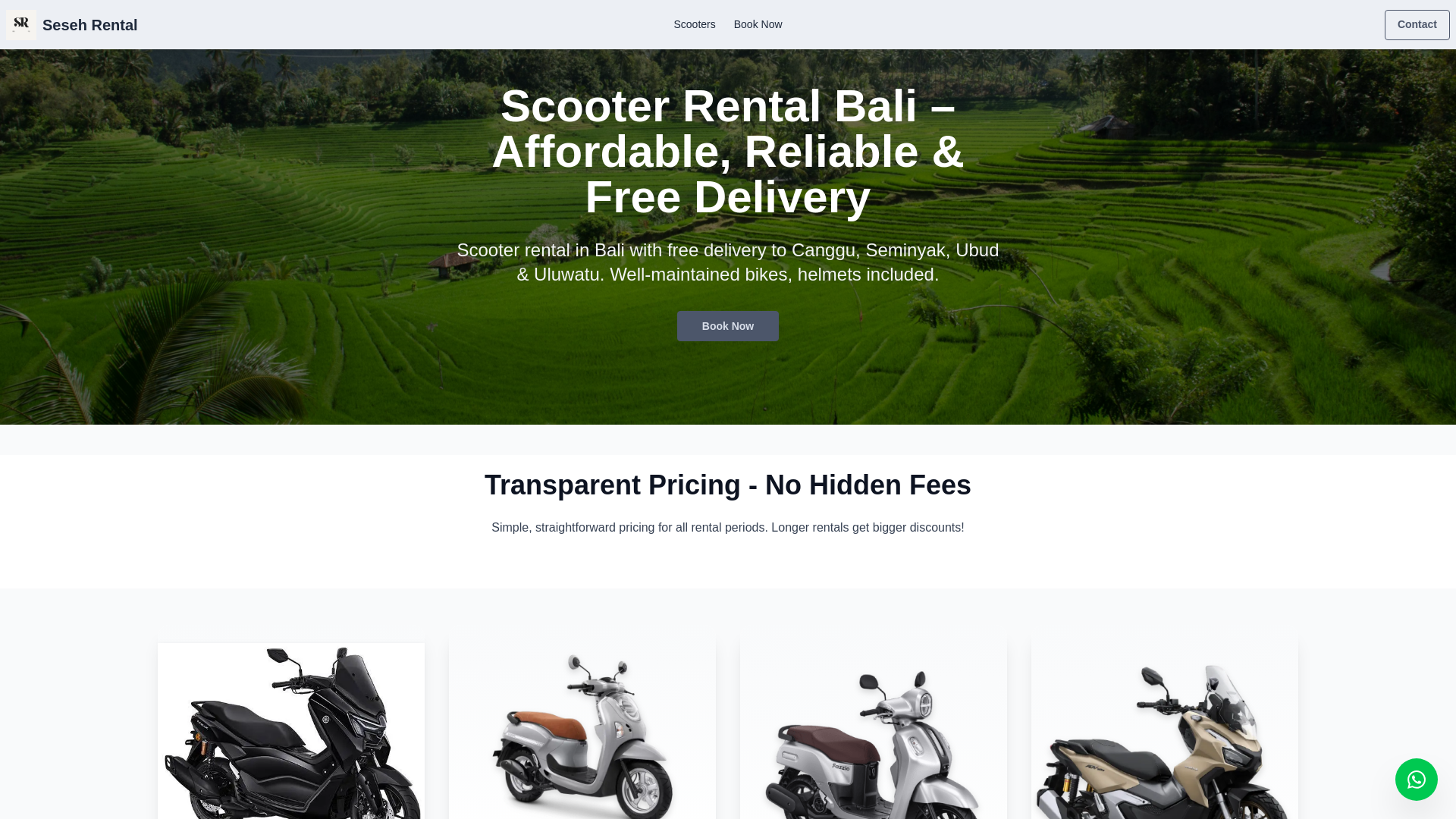 website screenshot of https://maibalitransport.pages.dev/