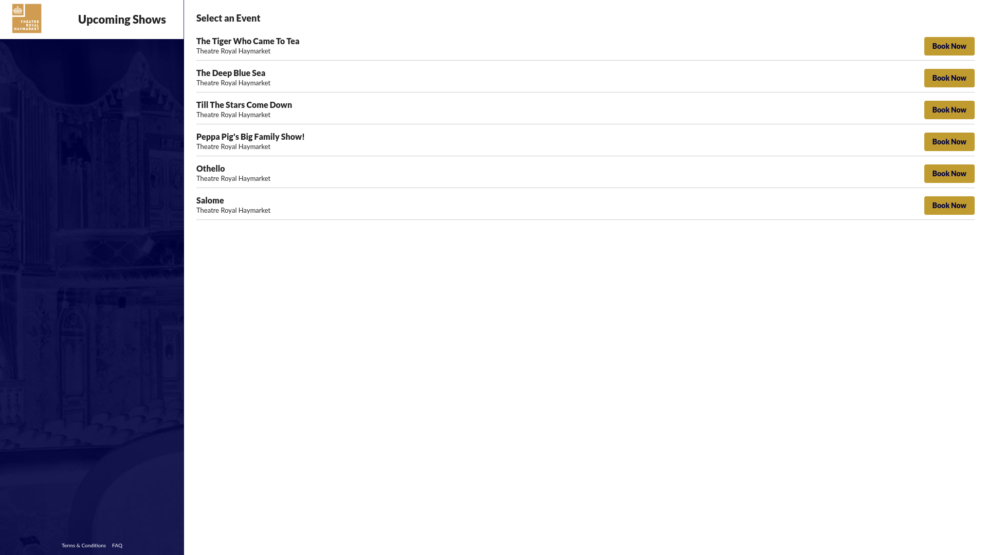 website screenshot of https://line-up-haymarket.pages.dev/