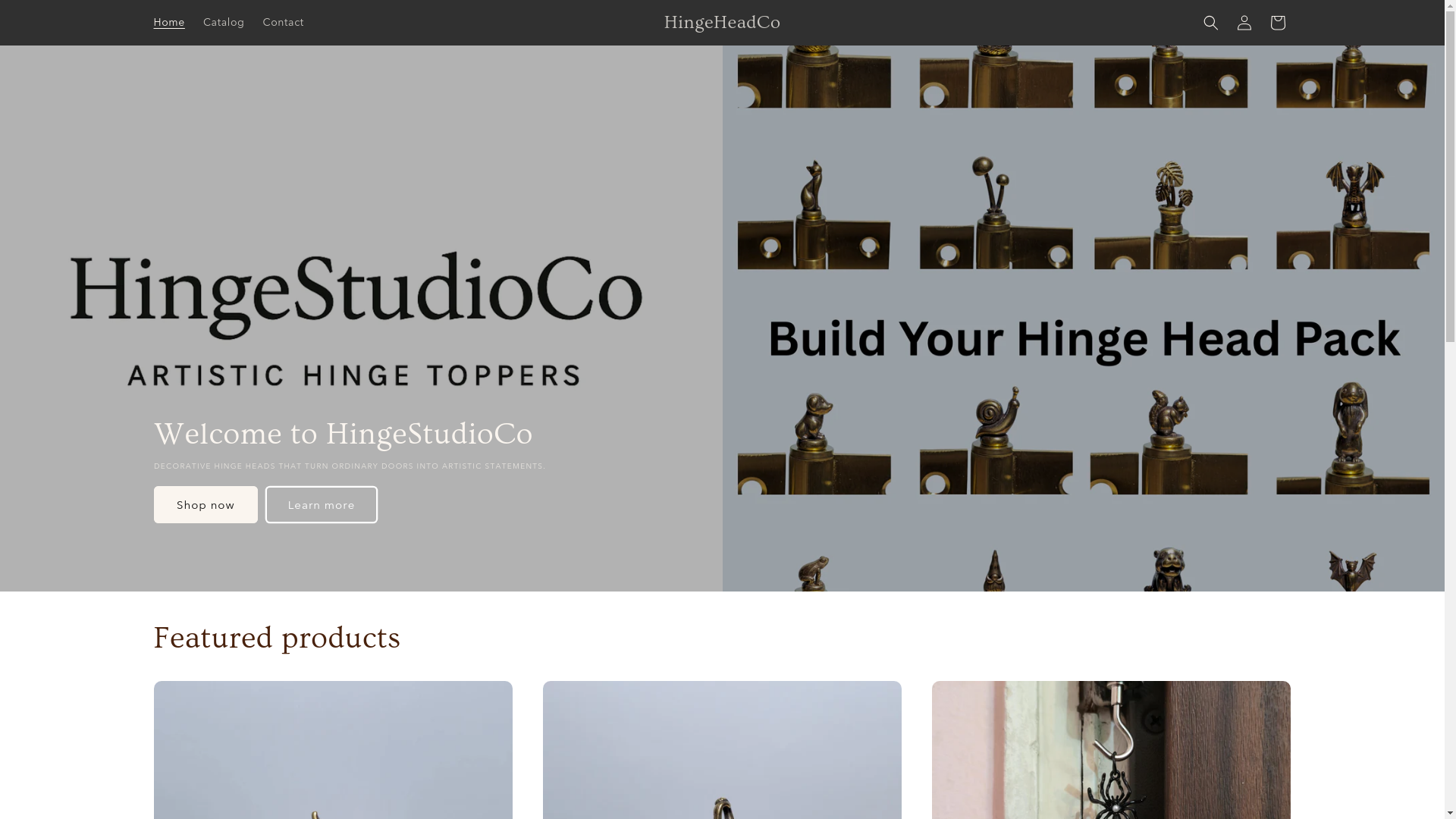 website screenshot of https://hingestudioco.com/