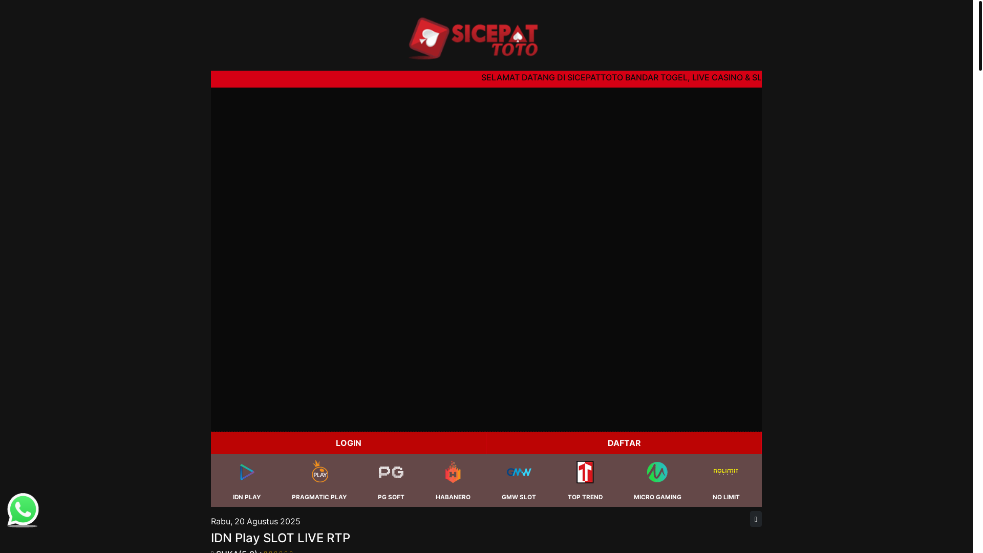 website screenshot of https://rtpsicepataslijp.pages.dev/