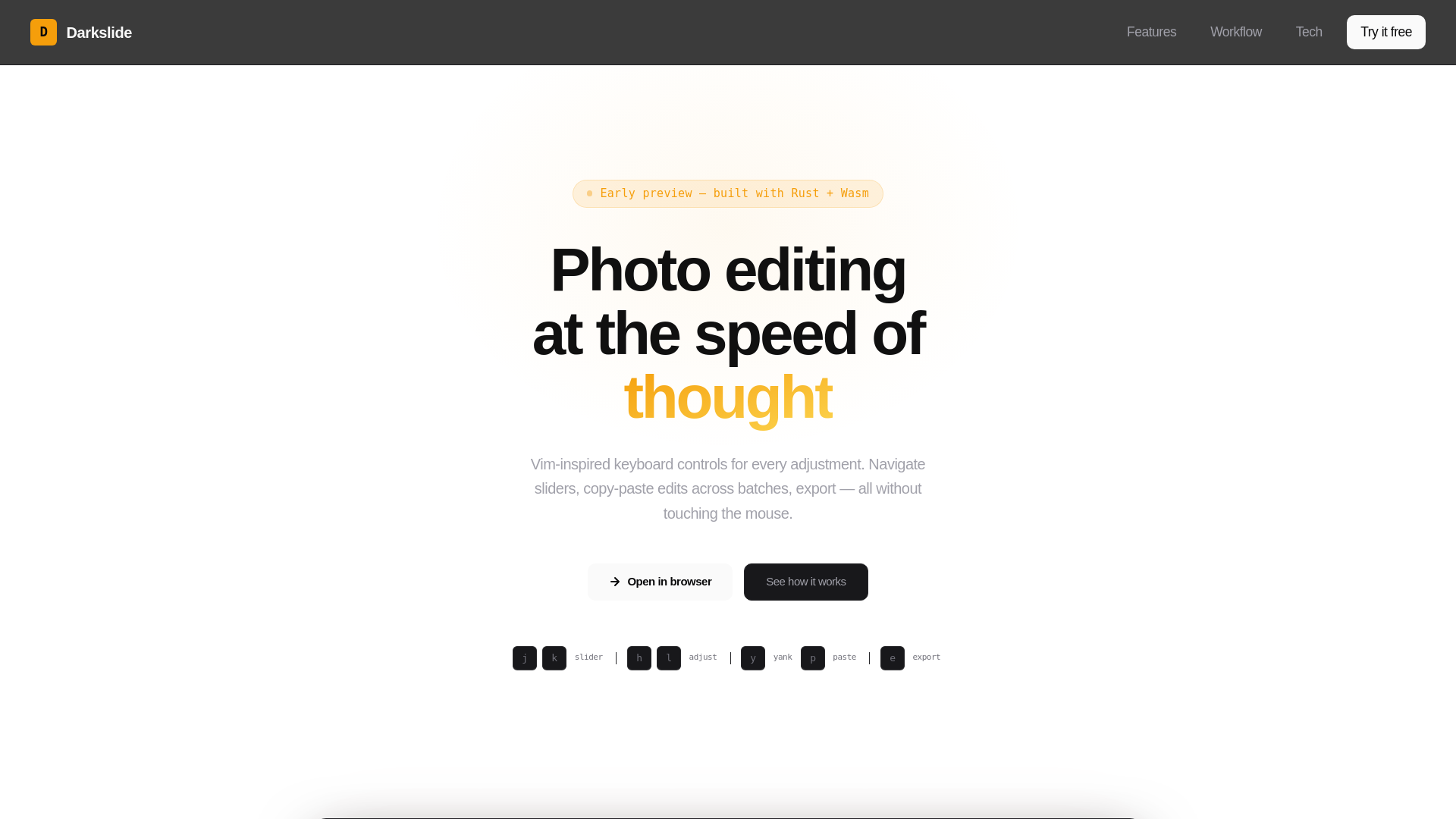 website screenshot of https://darkslide-landing.pages.dev/
