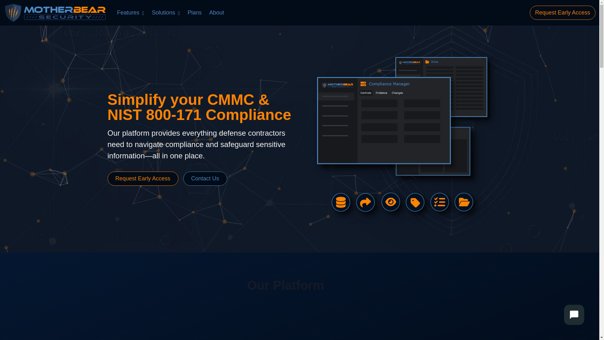 website screenshot of https://motherbearsecurityhq.com/