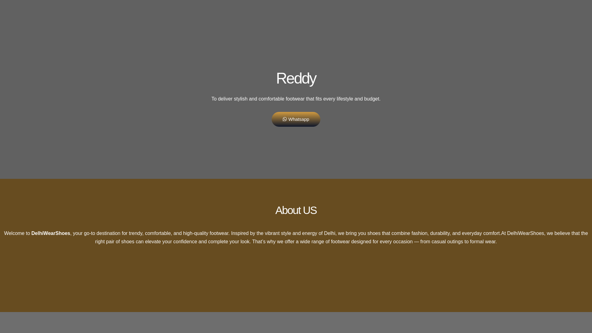 website screenshot of https://delhiwearshoes.site