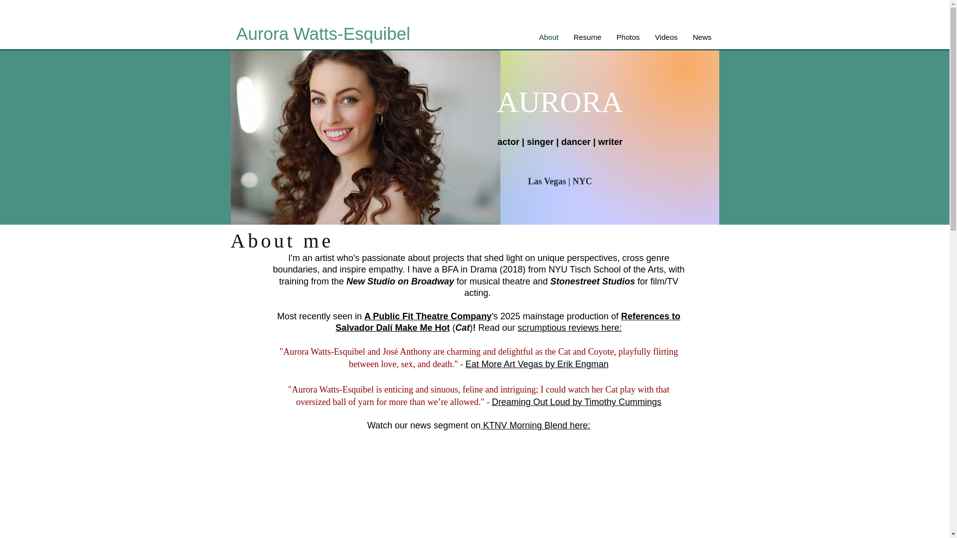 website screenshot of https://auroramariamurphy.com/