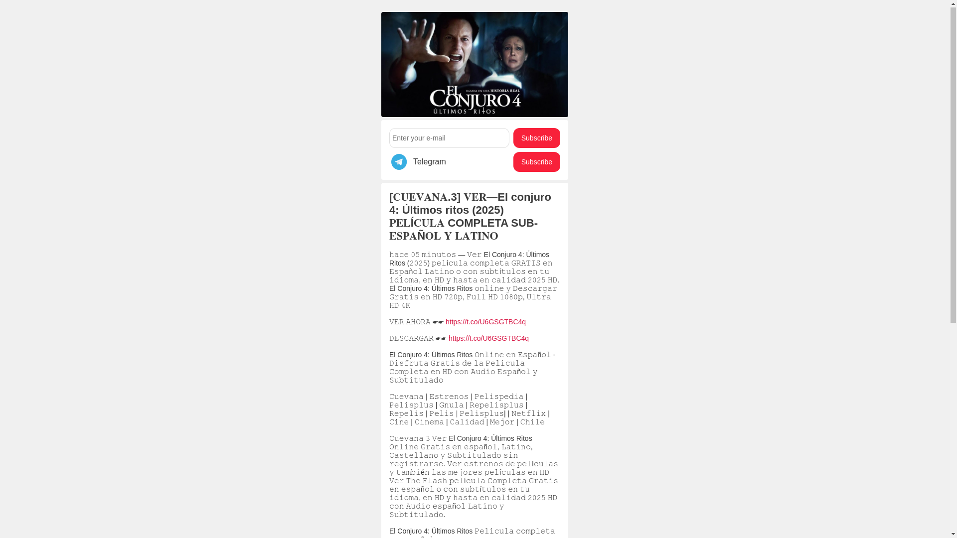 website screenshot of https://band.link/Cuevana3_El_Conjuro4