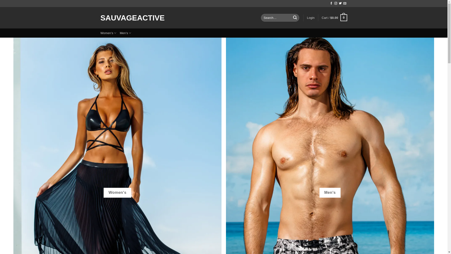 website screenshot of https://sauvageactive.com/
