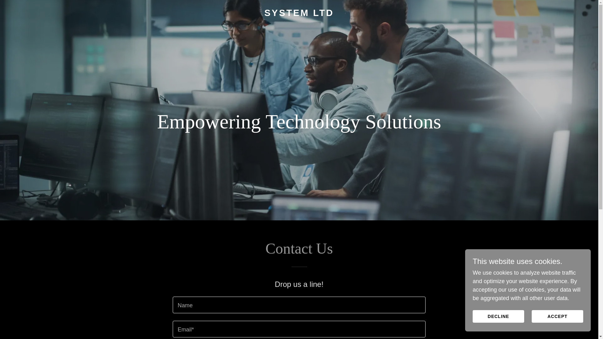website screenshot of https://systemltd.xyz/