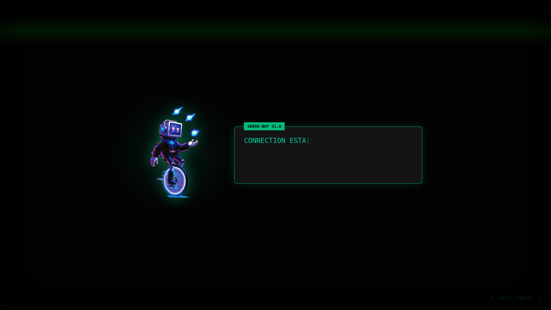 website screenshot of https://serge-creates.pages.dev/