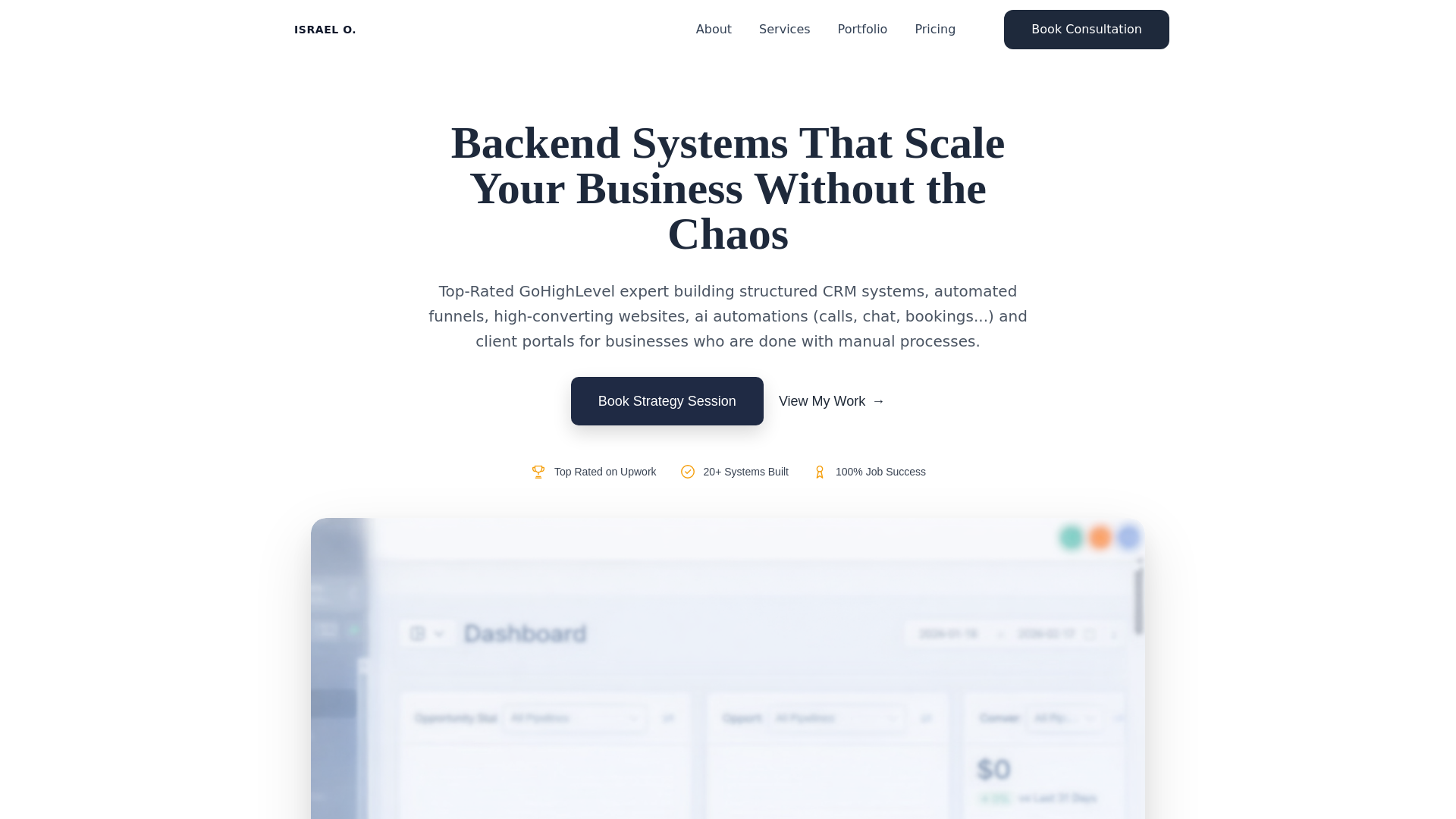 website screenshot of https://israelotonobijie.com/