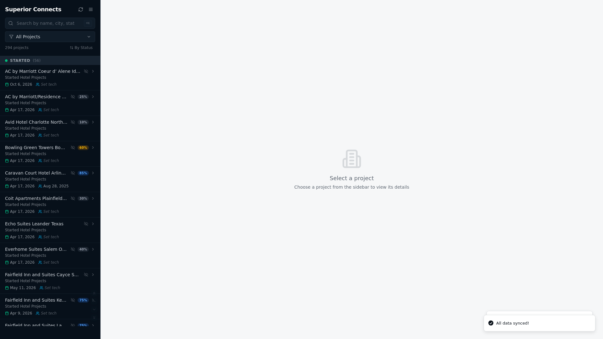 website screenshot of https://superiorconnectsdashboard1.com/