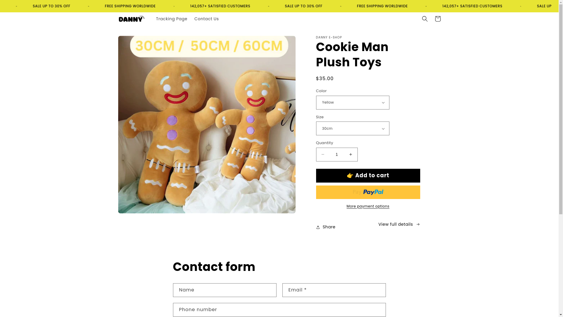 website screenshot of https://dannye-shop.com/