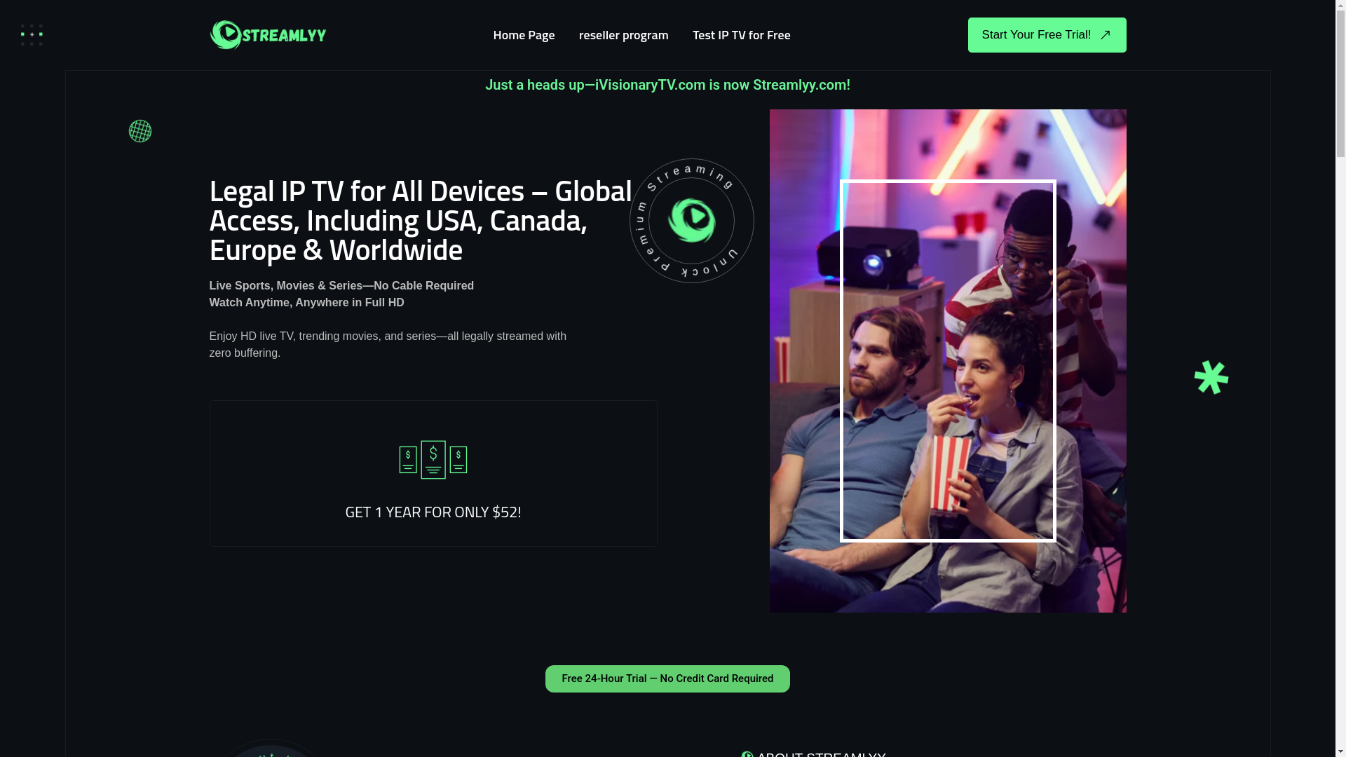 website screenshot of https://streamlyy.com/