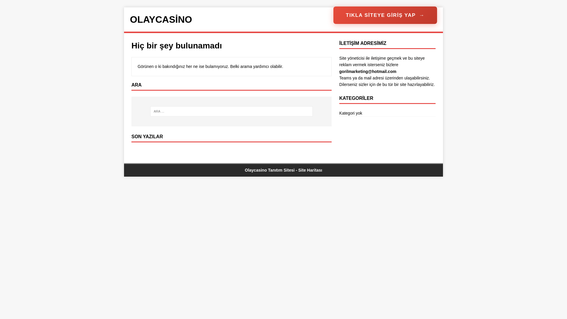 website screenshot of https://olaycasinon.net/