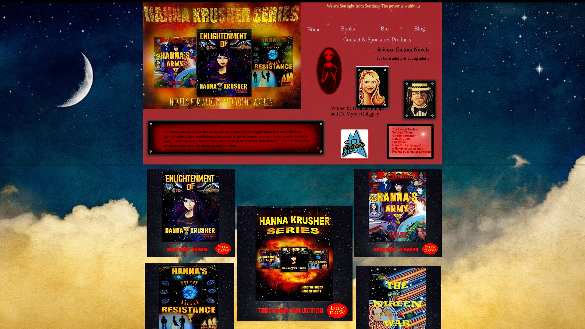 website screenshot of https://hannakrusherseries.com