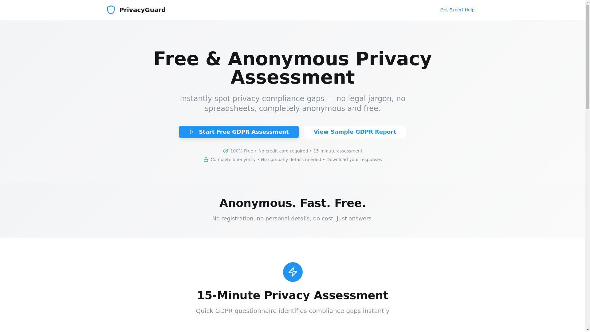 website screenshot of https://privacycheck.tools/