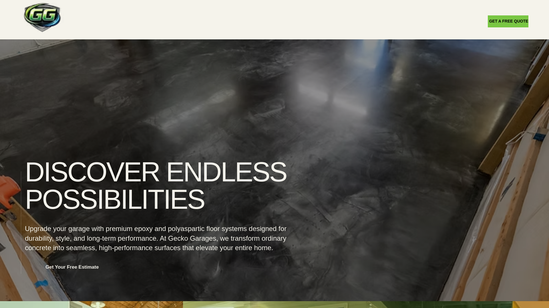 website screenshot of https://geckogaragewa.com/