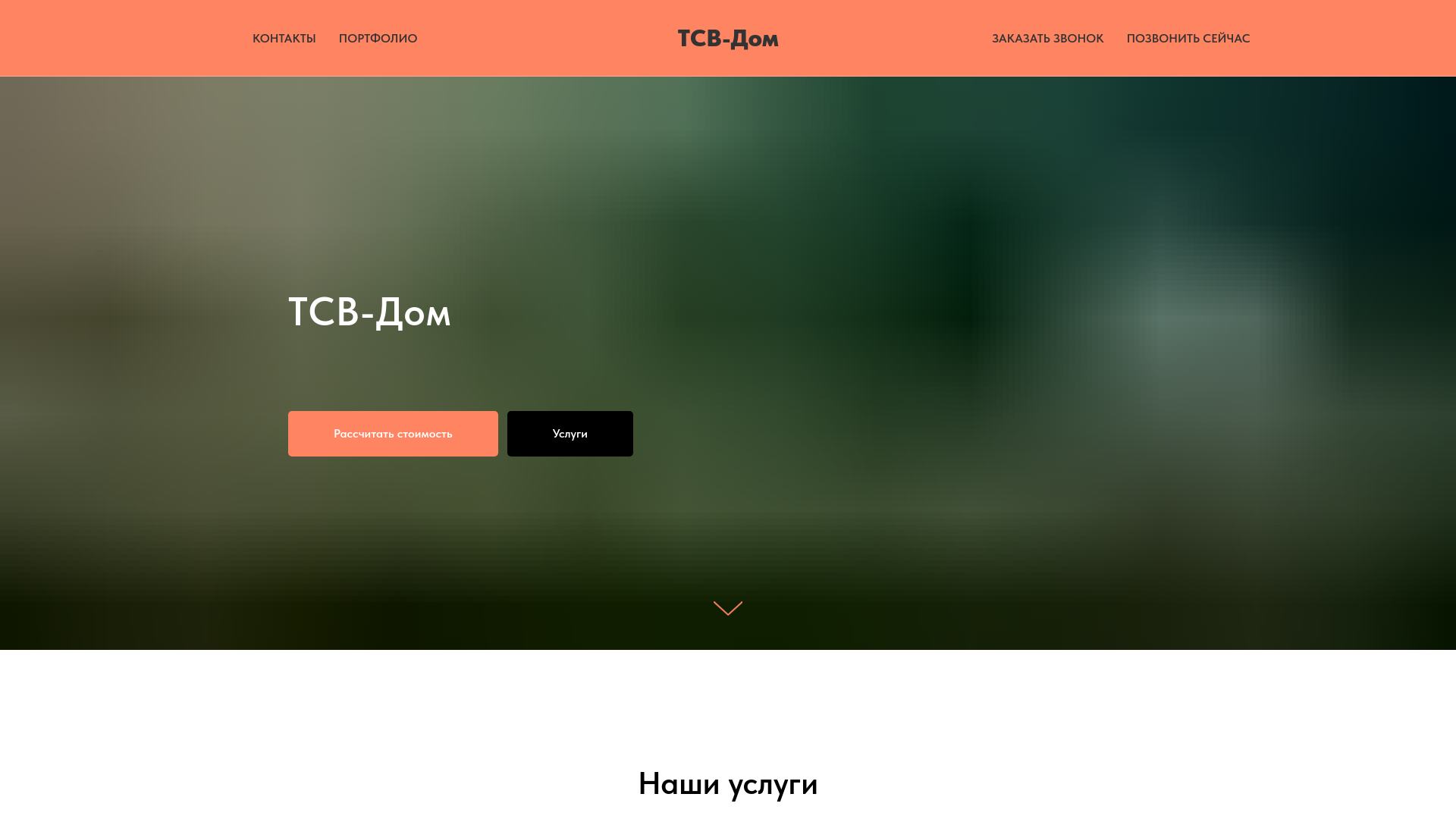 website screenshot of https://dom-tsv.ru