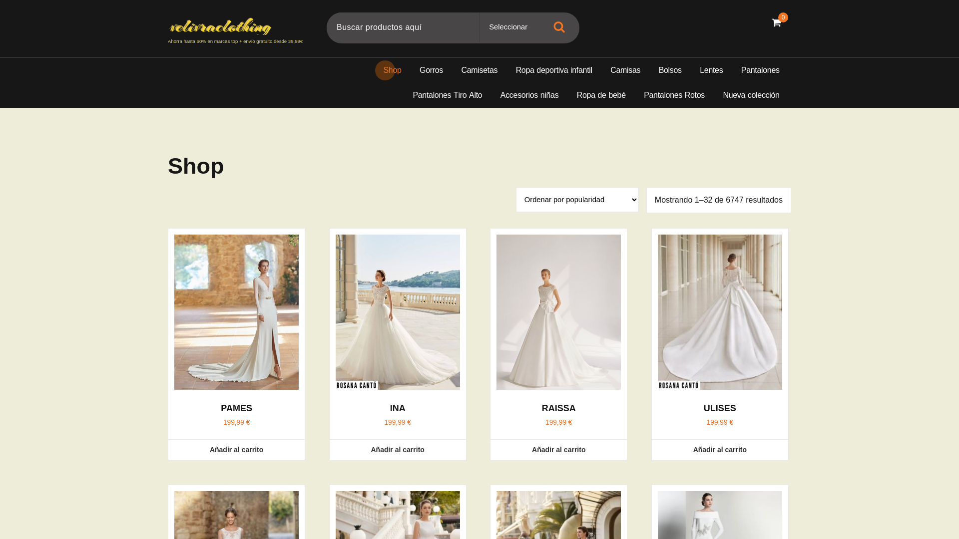 website screenshot of https://velivraclothing.com/