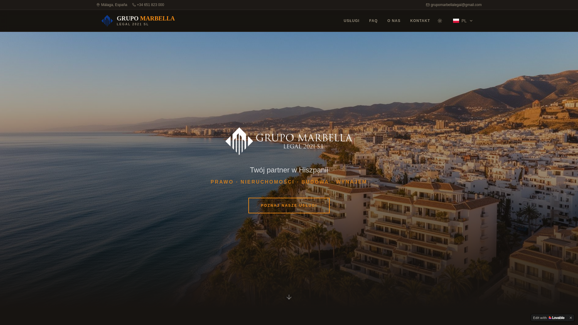 website screenshot of https://grupomarbellalegal.com/