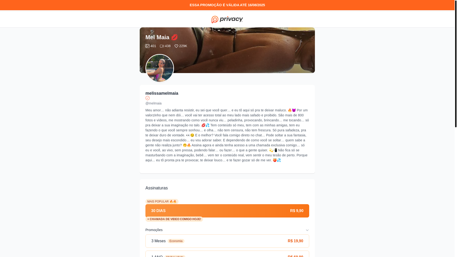 website screenshot of https://privadinhodamel.site/