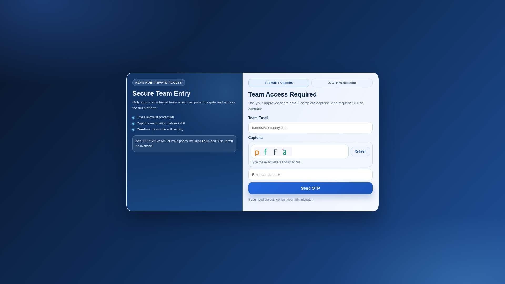 website screenshot of https://keysregistry.ca/