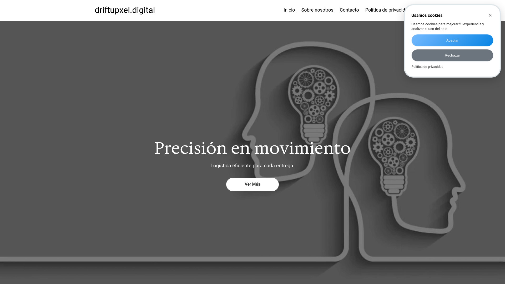 website screenshot of https://driftupxel.digital/