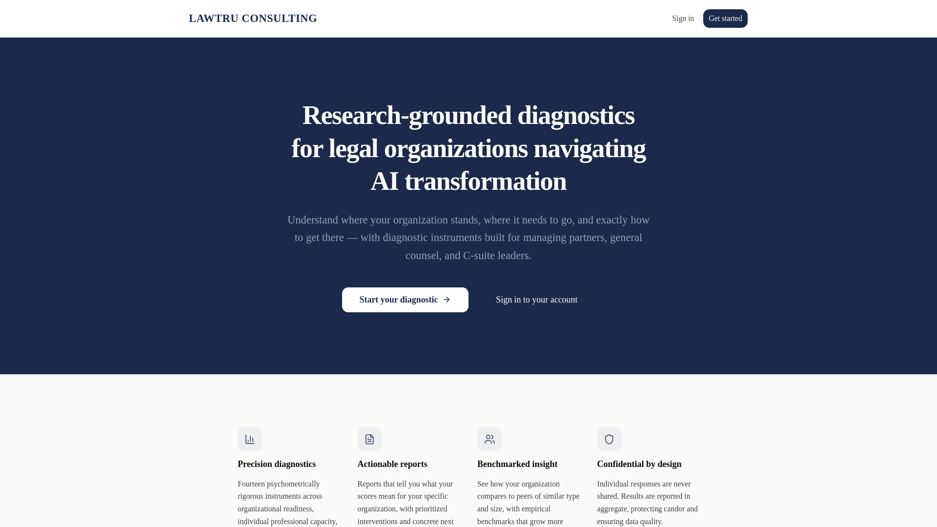 website screenshot of https://lawtruconsulting.com/