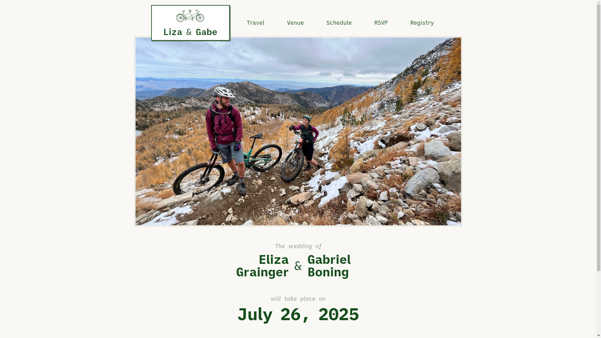 website screenshot of https://gabeandliza.pages.dev/