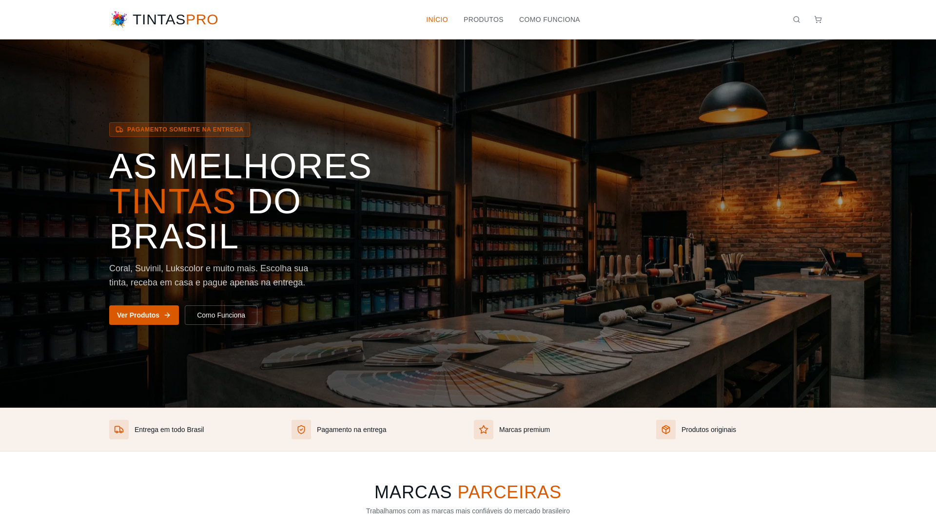 website screenshot of https://tintaonline.shop/