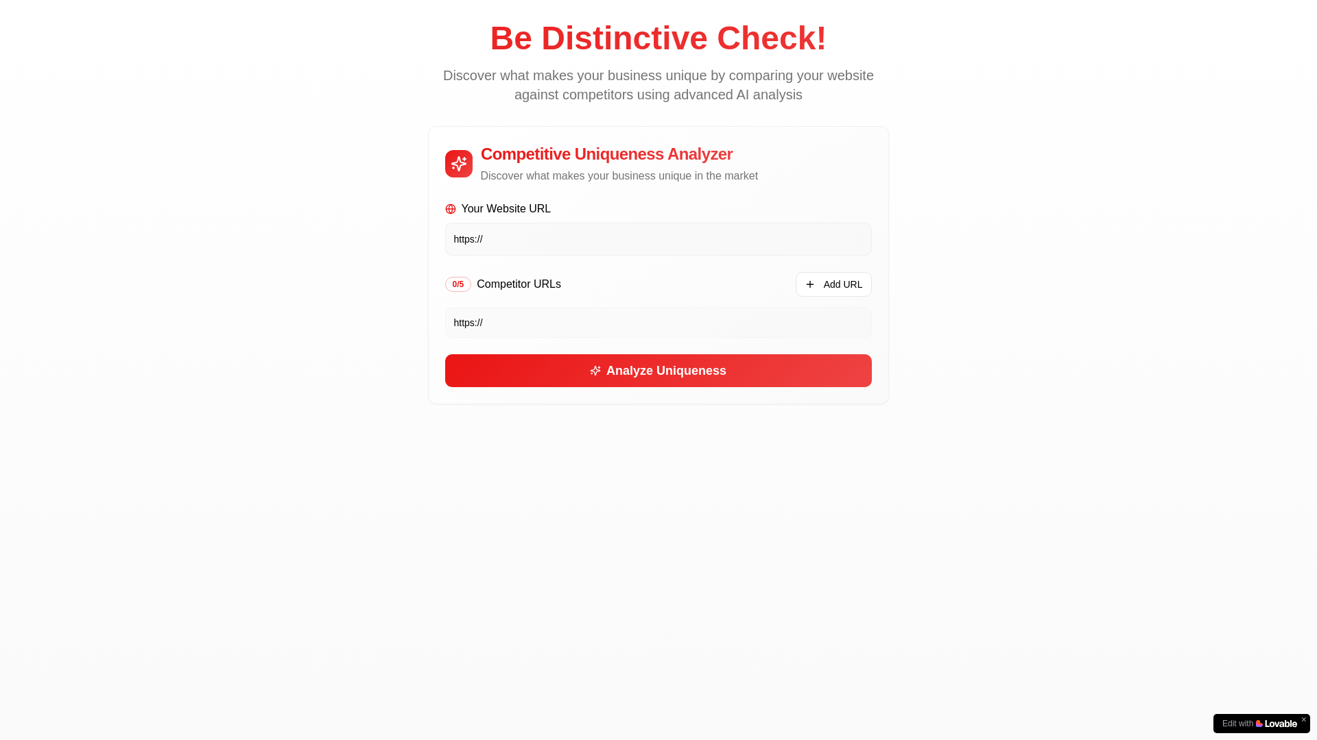 website screenshot of https://bedistinctive-check.com/