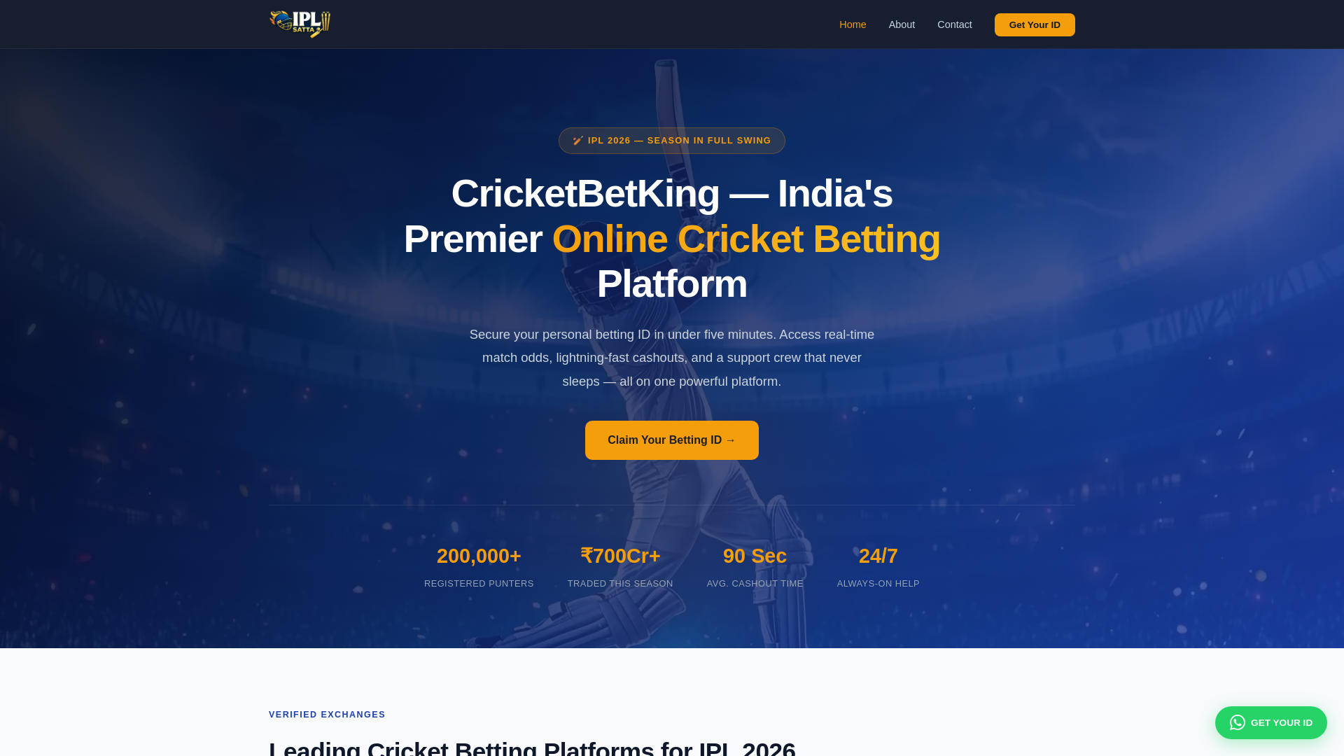 website screenshot of https://cricketbetking.pages.dev/