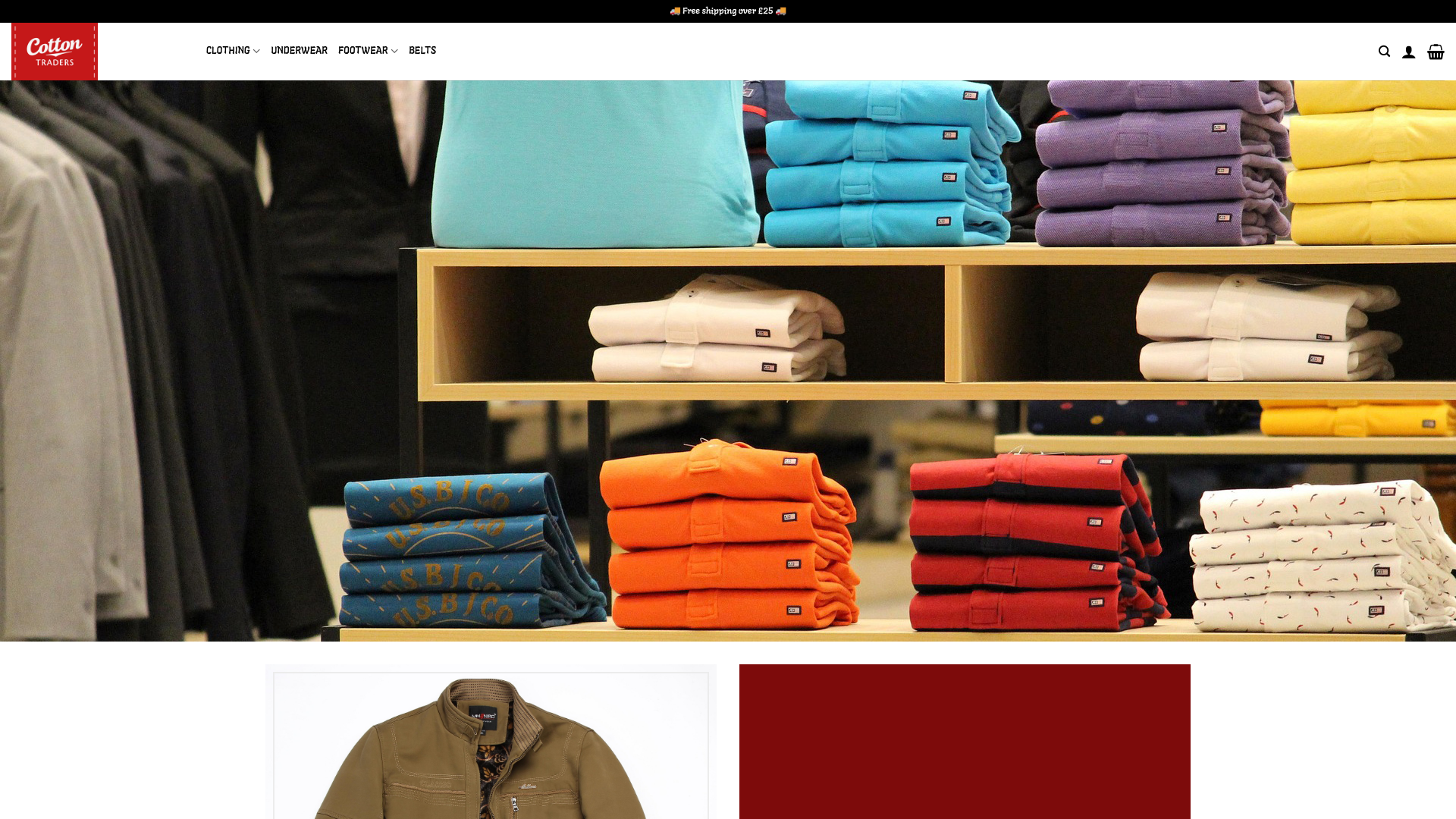 website screenshot of https://uk-cottontraders.com/