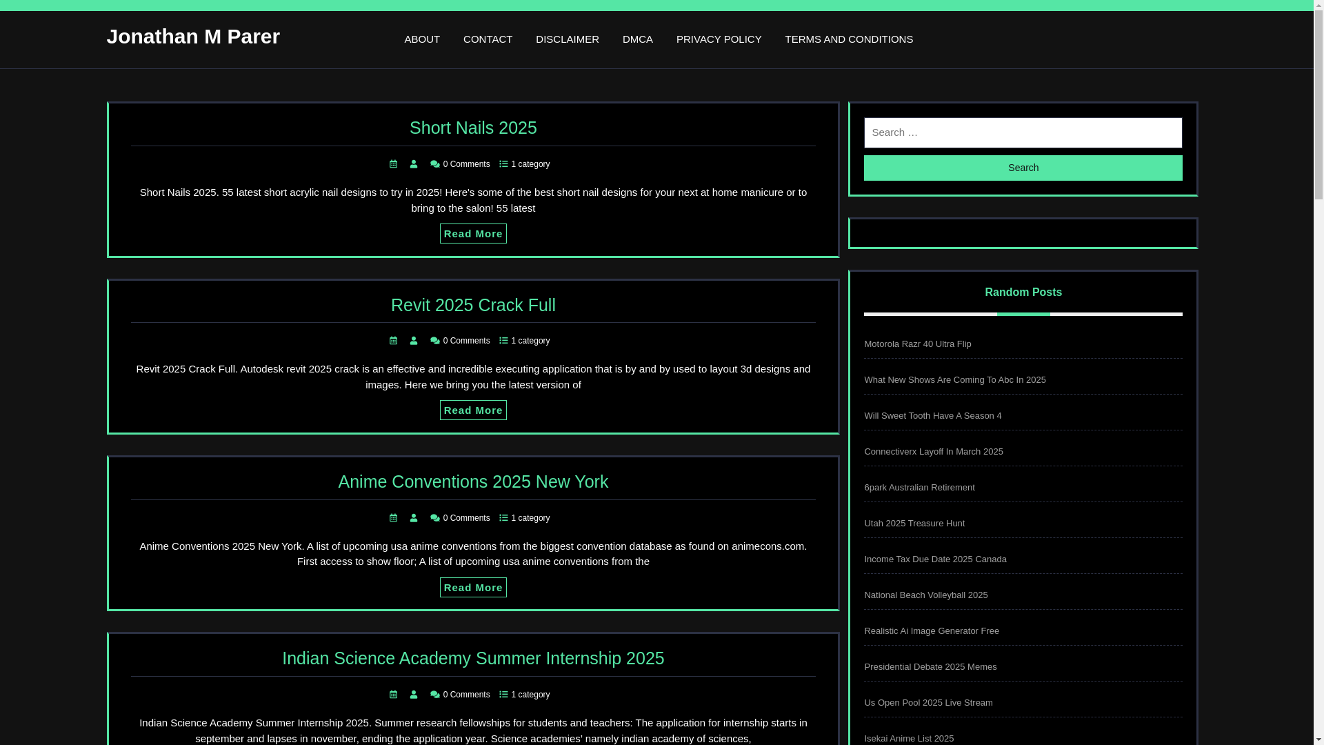 website screenshot of https://jonathanmparer.pages.dev/