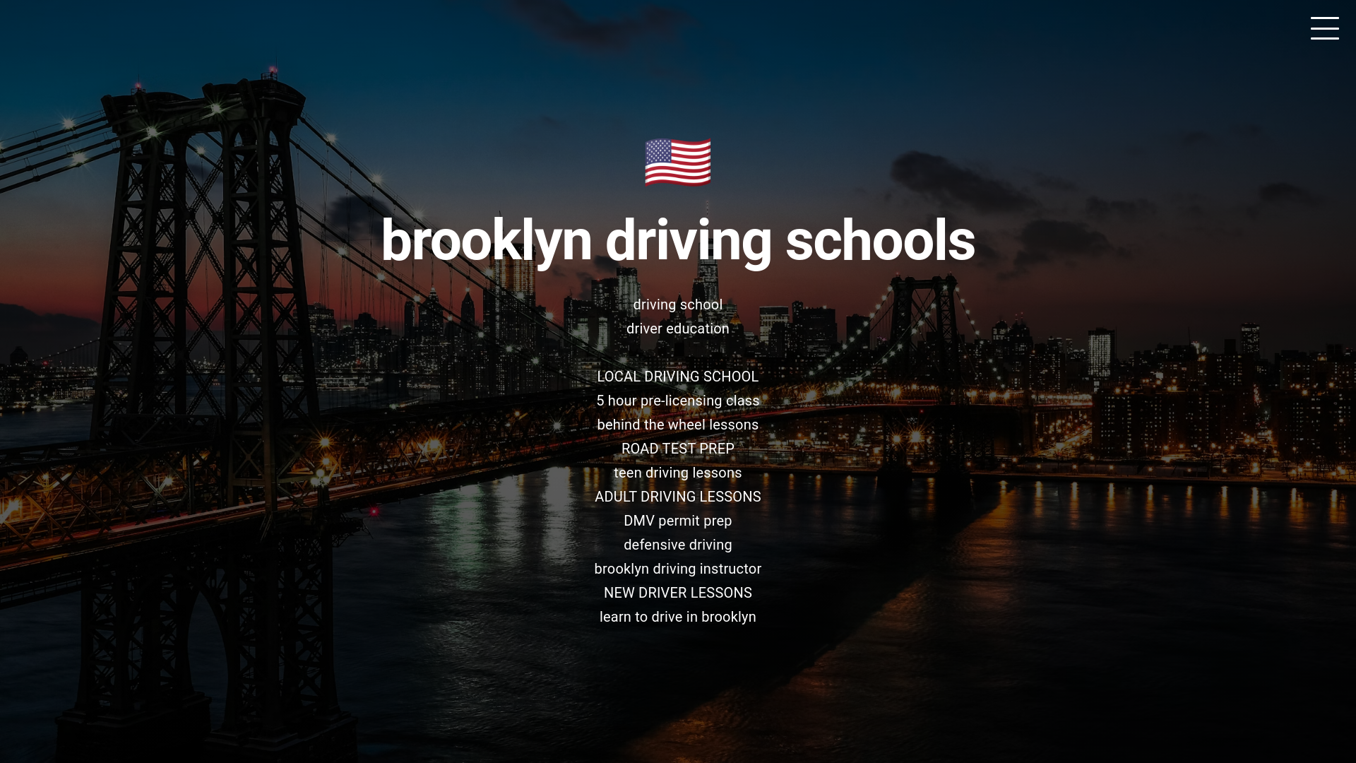 website screenshot of https://brooklyn-driving-schools.com