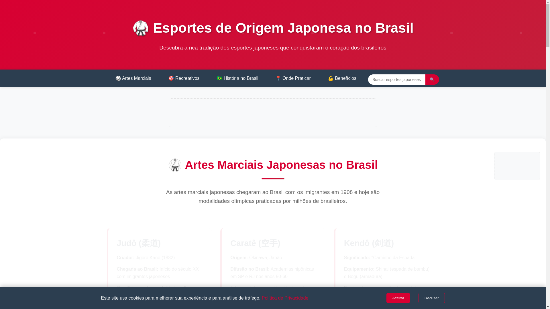 website screenshot of https://esportesdojapao.com.br/