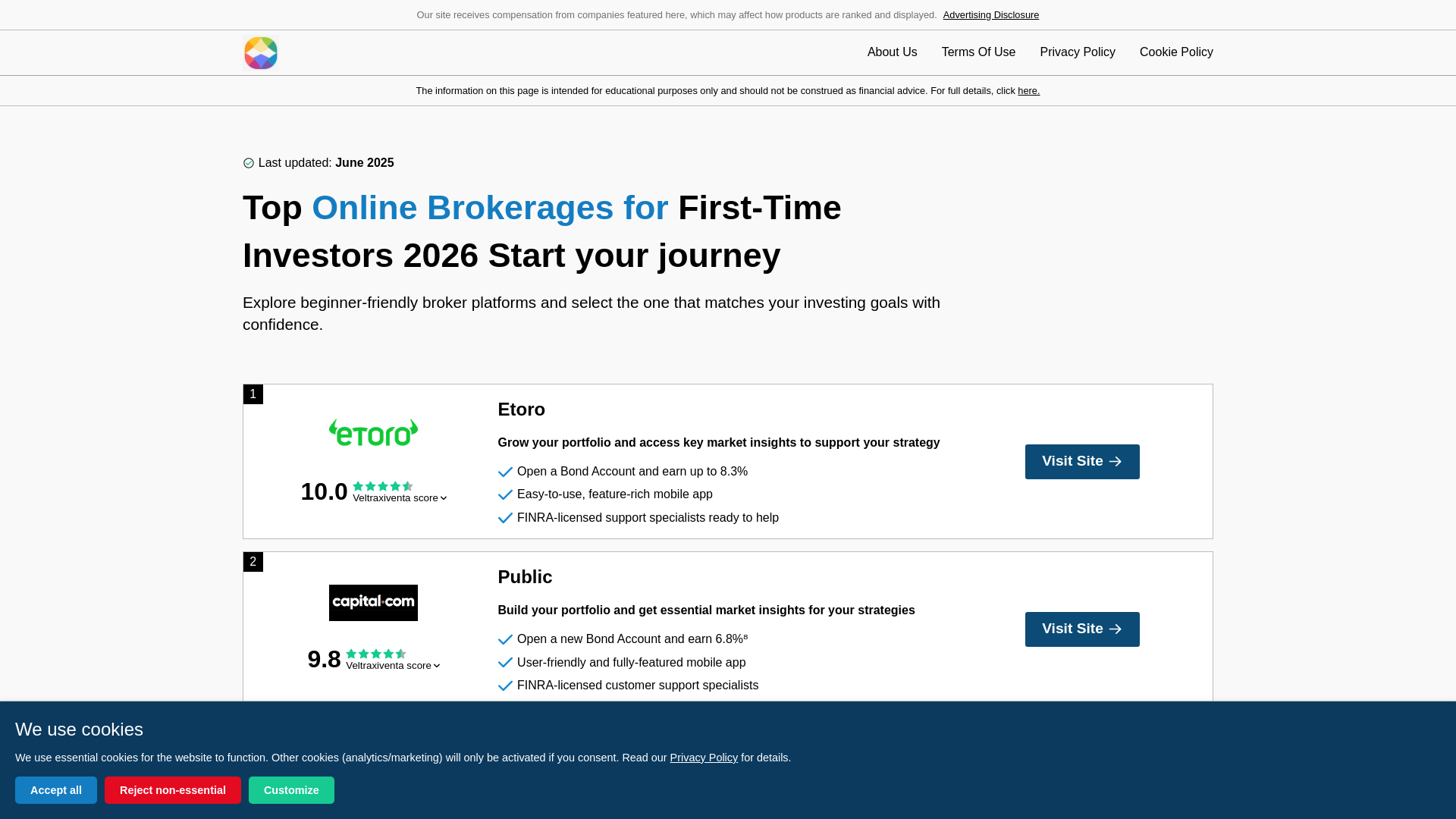website screenshot of https://veltraxiventa.world/