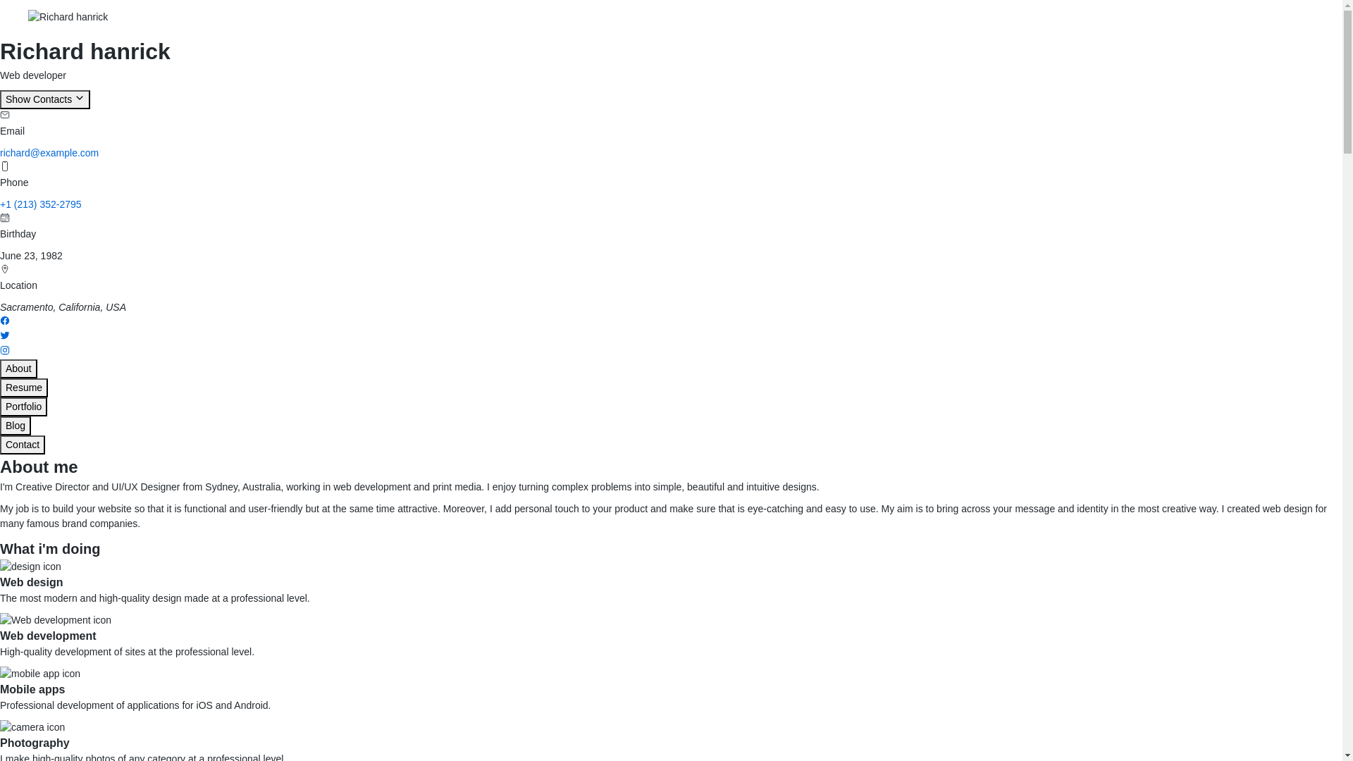 website screenshot of https://rishabhsingh818.me/