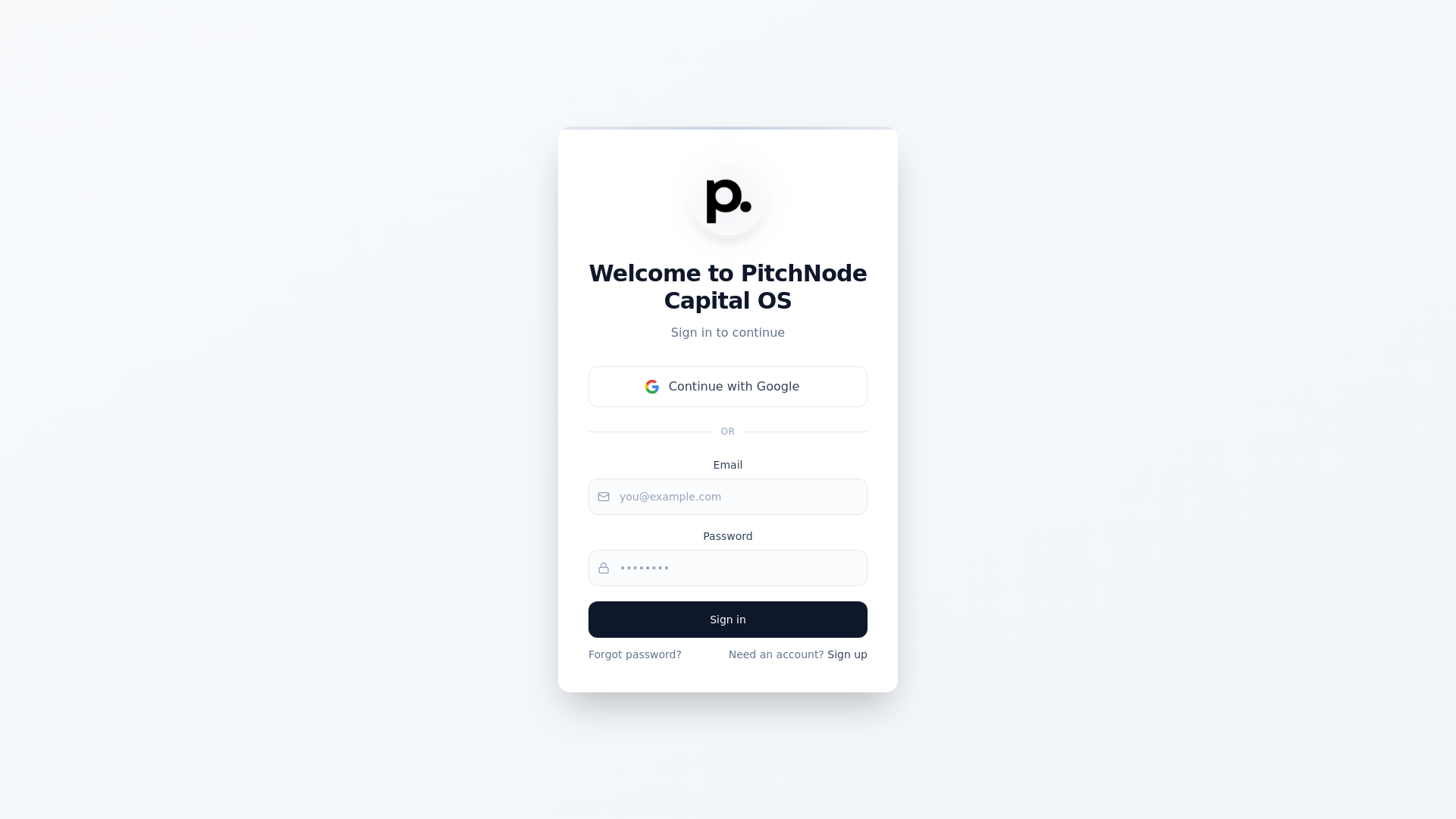 website screenshot of https://platformcapitalos.com/