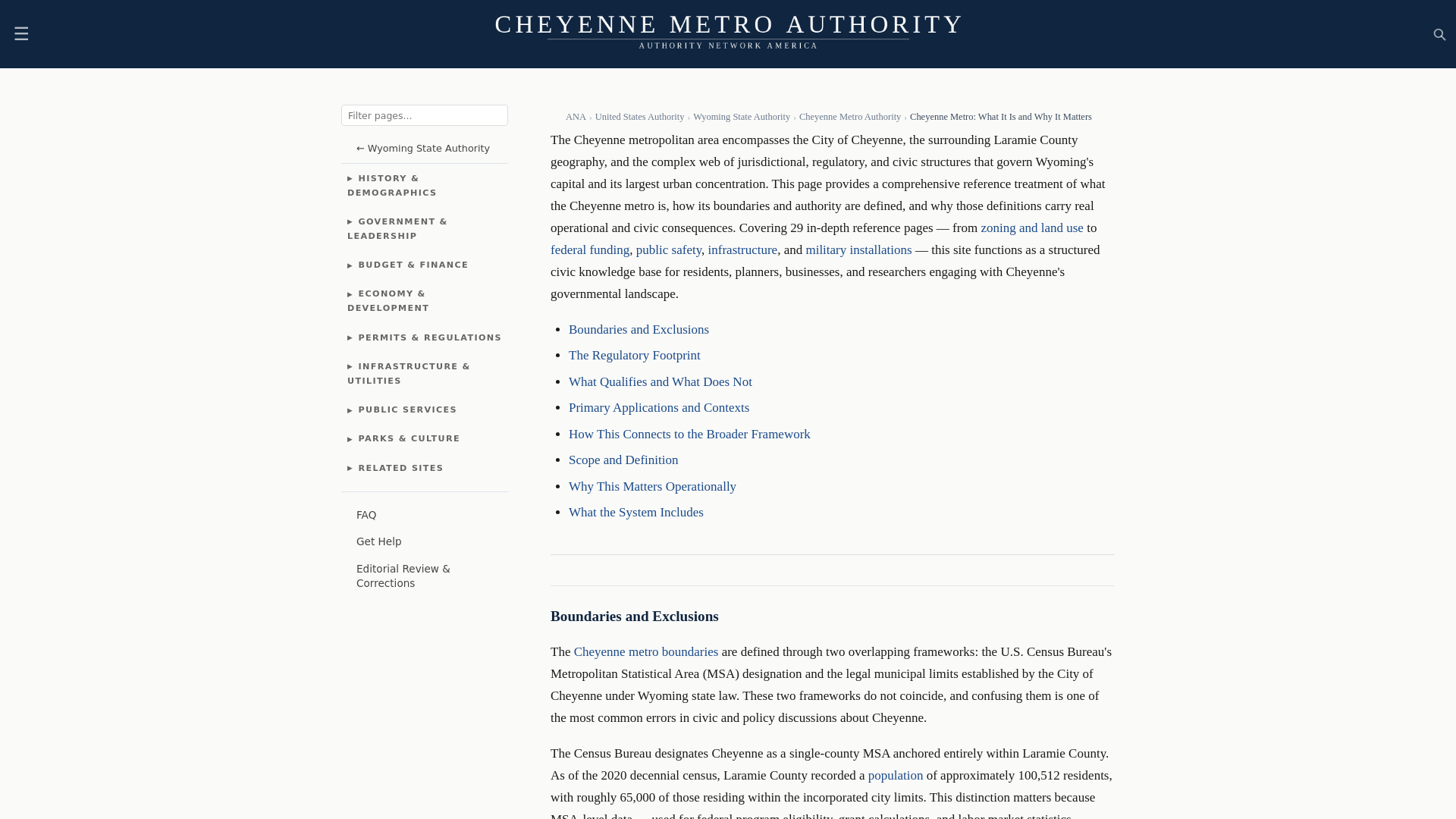 website screenshot of https://cheyennemetroauthority.com/