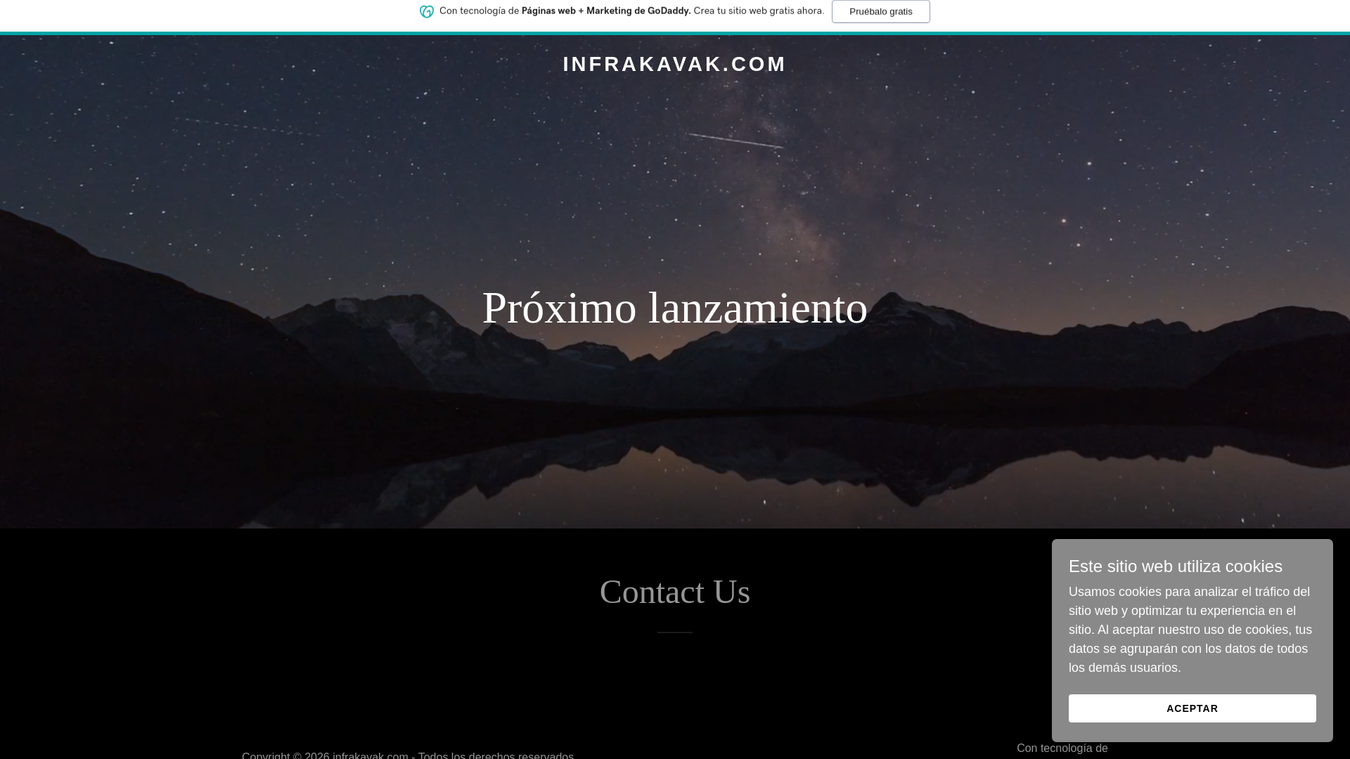 website screenshot of https://infrakavak.com/