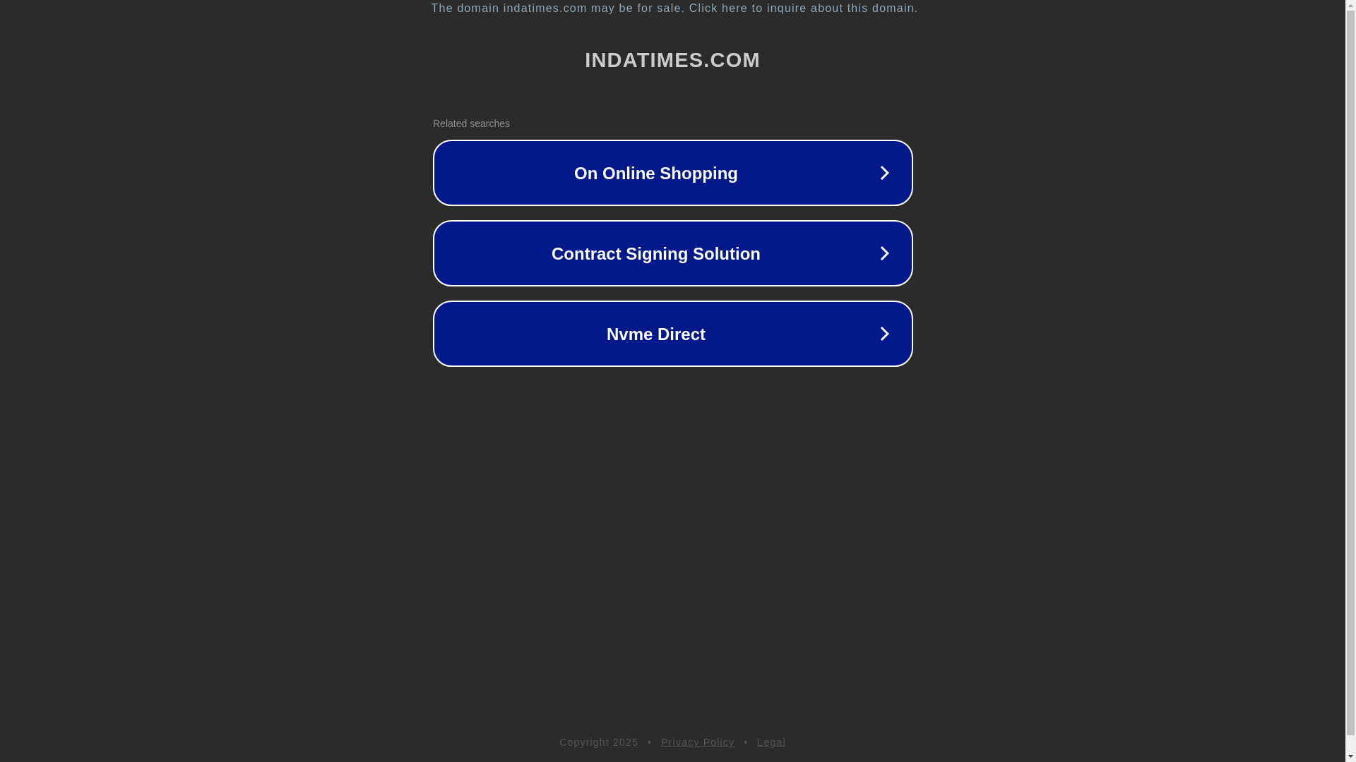 website screenshot of https://timesofinda.indatimes.com/